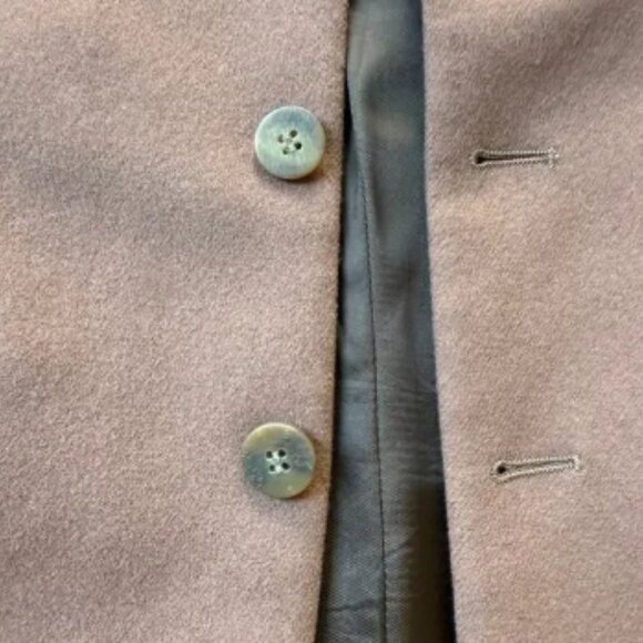 Dusty Rose Mauve Custom Cashmere Wool Lombardo Mike Modano 46x34 Sports - Picture 2 of 9